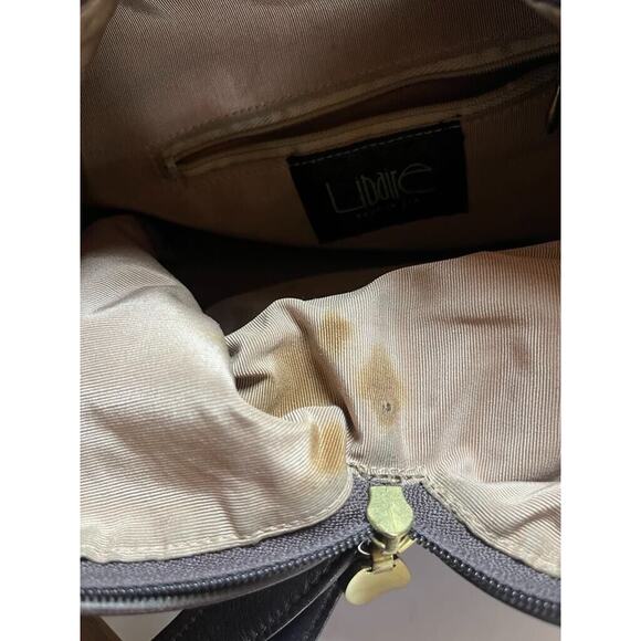 Libaire Pebbled Leather Crossbody Bag Reddish Brown Cordovan Purse USA - Picture 5 of 8